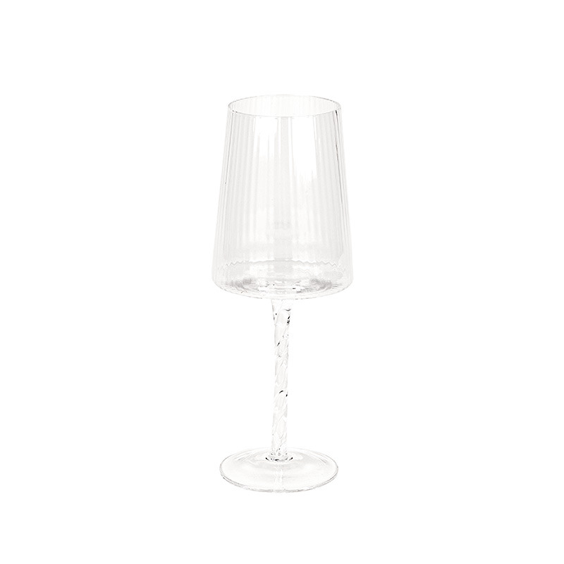 dekorációs üveg borospohár 8-5x22-5cm