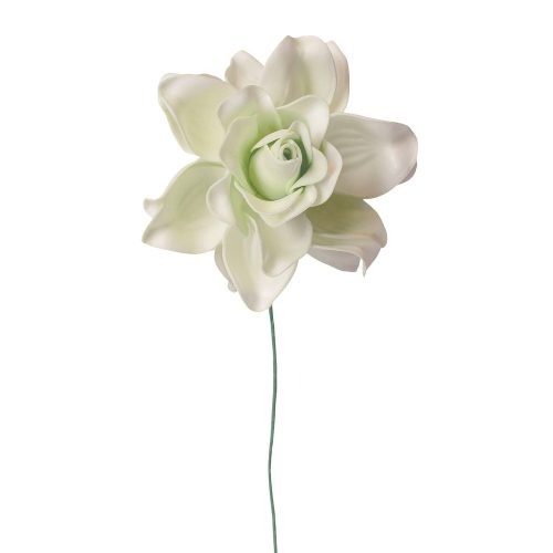 Gardenia selyemvirág szál- 24cm magas - Világoszöld