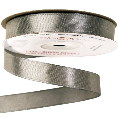 Szatén szalag 12mm x 22.86m - Kékes ezüst 12mm x 22.86m 1345