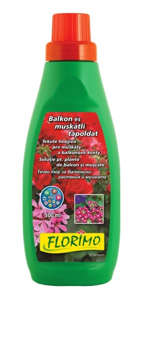 FLORIMO balkon és muskátli tápoldat 500 ml 16db/raklap