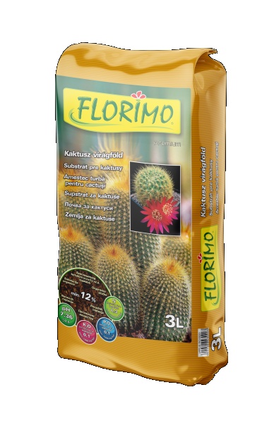 FLORIMO kaktusz virágföld 3 l 630db/raklap