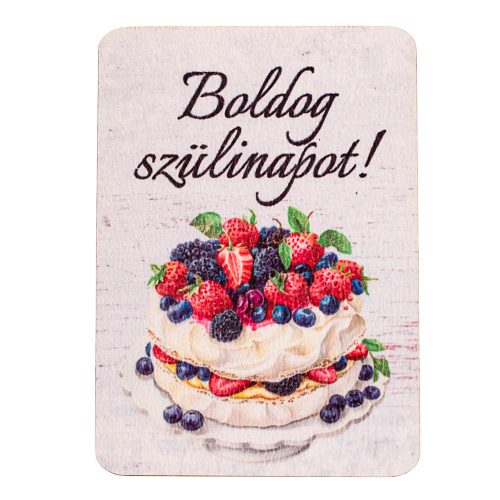 4db. Boldog születésnapot! feliratos dekor tábla 7 x 5cm