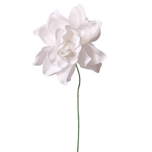 Gardenia selyemvirág szál- 24cm magas - Fehér