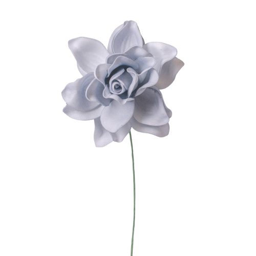 Gardenia selyemvirág szál- 24cm magas - Világoskék