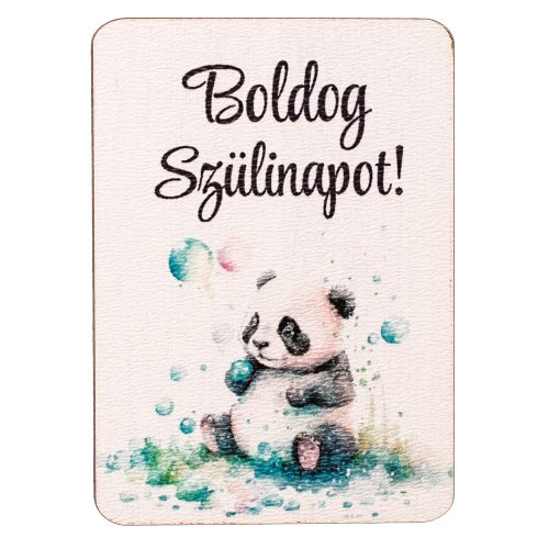 4db. Boldog szülinapot! feliratos dekor fa tábla 7 x 5cm