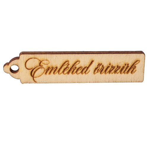 10 db. Emléked őrizzük feliratos tábla 6.5 x 1.5cm - Natúr