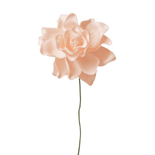Gardenia selyemvirág szál- 24cm magas - Világos kávé