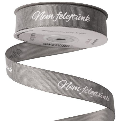 Nem felejtünk feliratos ripsz szalag 20mm x 20m