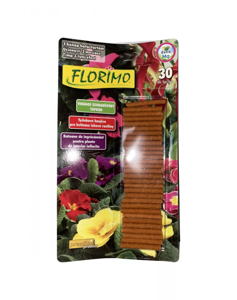 FLORIMO virágos szobanövény táprúd 30 db 20db/raklap
