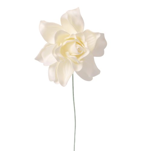 Gardenia selyemvirág szál- 24cm magas - Ekrü